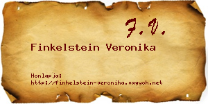 Finkelstein Veronika névjegykártya